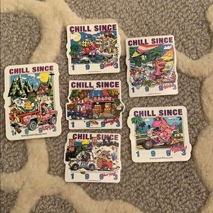 Brandy Melville Chill Since Sticker Set (6)